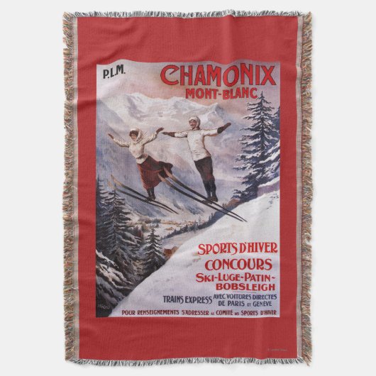 Ski fahrendes förderndes Plakat Decke (Vorderseite Vertikal)