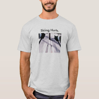 Ski fahrendes Lax T-Shirt