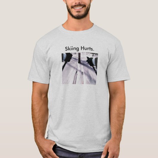 Ski fahrendes Lax T-Shirt (Vorderseite)