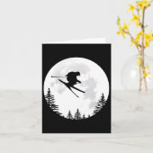 Ski - Fallschirmspringen über den Mond Karte (Gelbe Blume)