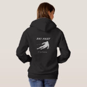 Ski Fast Or Go Home - Funny Alpine Skiing Gift Hoodie (Schwarz voll)