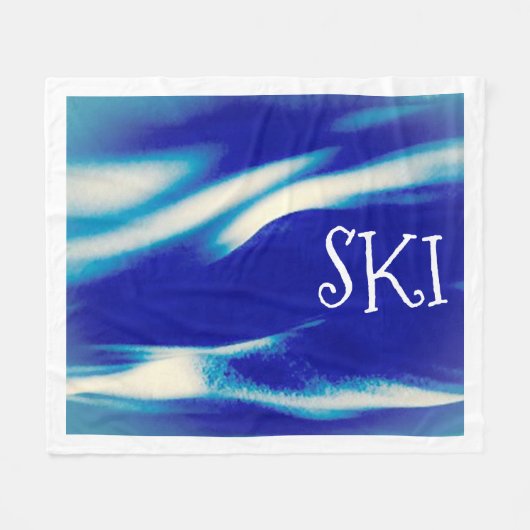 Ski Fleece Blanket (Vorderseite (Horizontal))