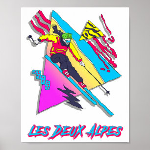 Ski Frankreich Vibranine Alpin Skifahren Erlebnis Poster