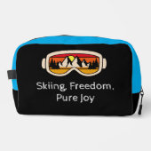 Ski Freedom, Pure Joy Mountain Sunrise Edition Waschbeutel (Vorderseite)