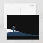 Ski Freerider Adventure Postkarte (Vorne/Hinten)