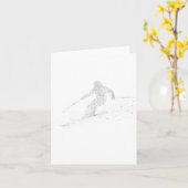 Ski Freestyle Ski Freeski Karte (Gelbe Blume)