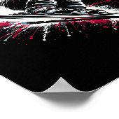 Ski Freestyle Ski Freeski Winter Extreme Sport Poster (Ecke)