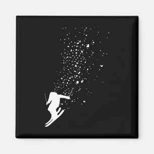 Ski - Freestyle-Skiing Freeski Wintersport Skifahr Magnet