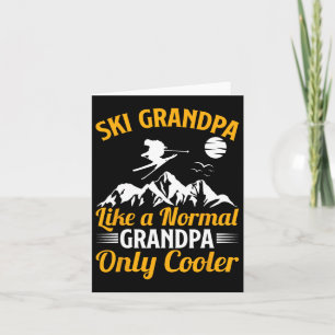 Ski Funny Ski Grandpa Ein normaler Opa nur Coo Karte