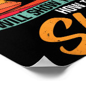 Ski Funny Skifahren Dieser alte Mann wird Ihnen ze Poster (Ecke)