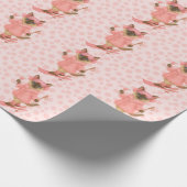 Ski für Junggeselinnen-Abschied Siam Katzenliebhab Geschenkpapier (Ecke)