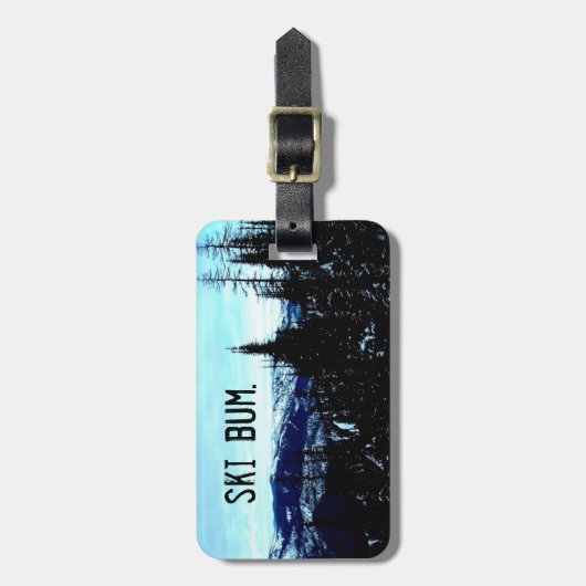 Ski-Gammler Gepäckanhänger (Vorderseite vertikal)