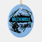 Ski-Gebirgsverzierung Breckenridges Colorado Keramikornament (Rechts)