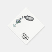 Ski Geburtstag Winter Erwachsenen Geburtstag Serviette (Ecke)