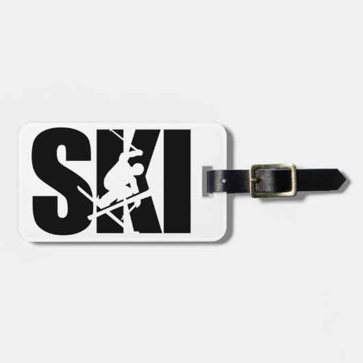 Ski Gepäckanhänger (Vorderseite horizontal)