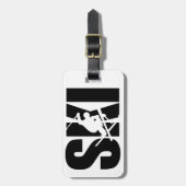 Ski Gepäckanhänger (Vorderseite vertikal)