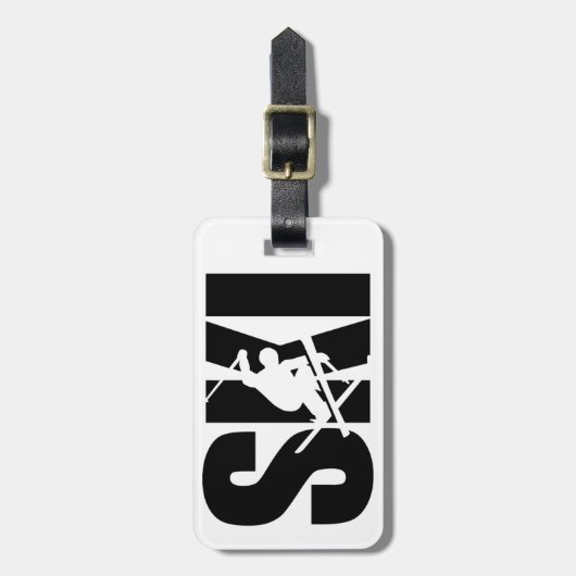 Ski Gepäckanhänger (Vorderseite vertikal)