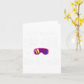 Ski Girl fängt mich, wenn du kannst Karte (Gelbe Blume)