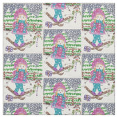 Ski-Girl Stoff (Muster)