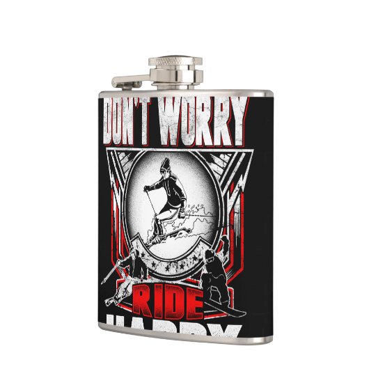 Ski glücklich flachmann (Links)