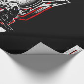 Ski glücklich geschenkpapier (Ecke)