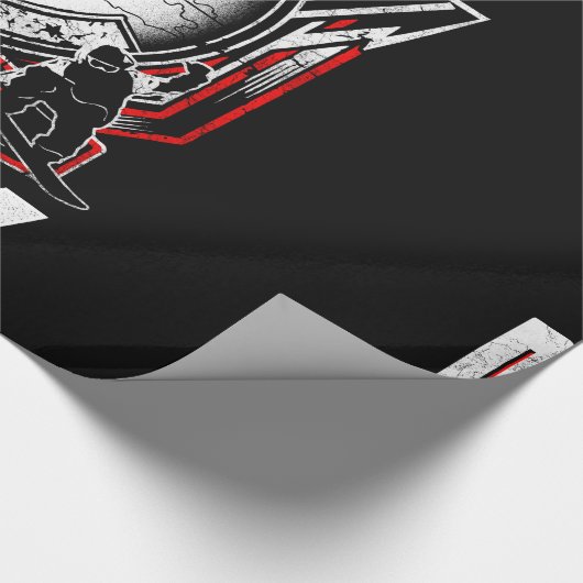 Ski glücklich geschenkpapier (Ecke)