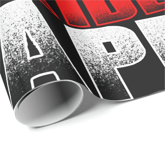 Ski glücklich geschenkpapier (Rolleneckpunkt)