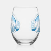 Ski Goggles Berg Reflektion Himmel Blassblau Weinglas Ohne Stiel (Rechts)