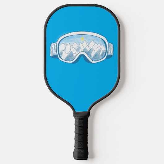 Ski Goggles Berg Reflektion Pickleball Schläger (Rückseite)