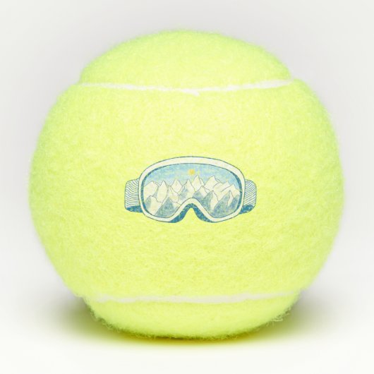 Ski Goggles Berg Reflektion Tennisbälle (Vorderseite)