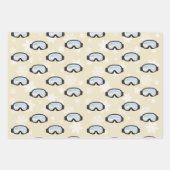 Ski Goggles Bergblick Schneeflocken abseits von We Geschenkpapier Set (Vorderseite 3)