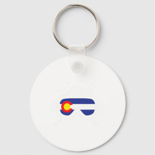 Ski Goggles Colorado Flag Skifahren Souvenir Schlüsselanhänger