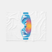 Ski Goggles Kunst, Dichtung und Musik Minimalistis Fleecedecke (Vorderseite (Horizontal))