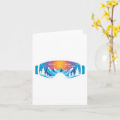 Ski Goggles Kunst, Dichtung und Musik Minimalistis Karte (Gelbe Blume)