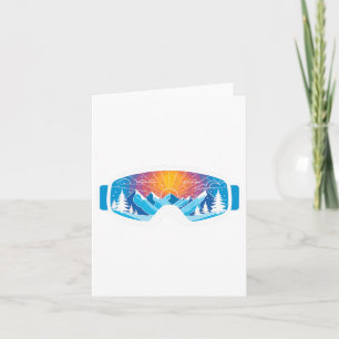 Ski Goggles Kunst, Dichtung und Musik Minimalistis Karte