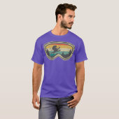 Ski Goggles Mountain Snow Skiing Retro Winter T-Shirt (Vorne ganz)