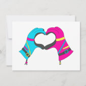 Ski Goggles Skifahren Themenwelt Junggeselinnen-Ab Einladung (Rückseite)