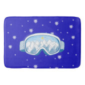 Ski Goggles Snowflake Tanz Badematte (Vorderseite)