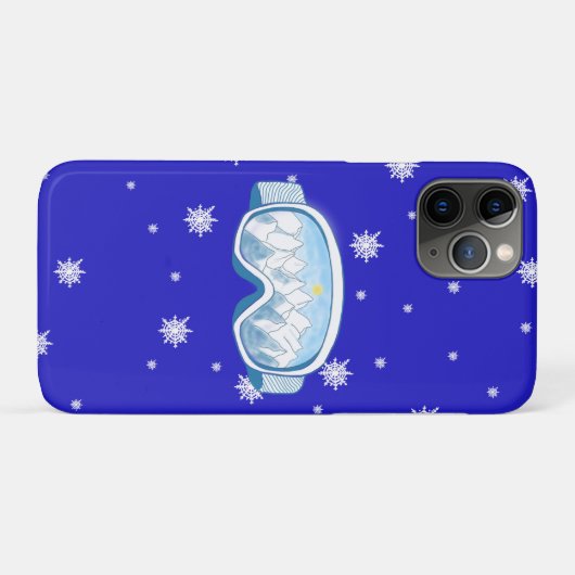 Ski Goggles Snowflake Tanz Case-Mate iPhone Hülle (Rückseite (Horizontal))