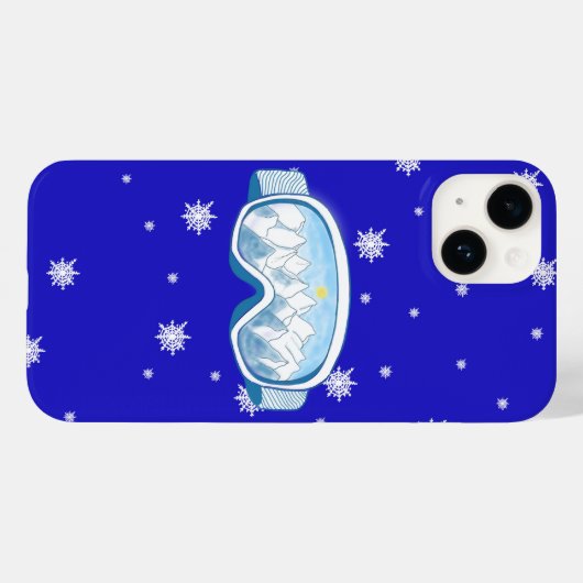 Ski Goggles Snowflake Tanz Case-Mate iPhone Hülle (Rückseite (Horizontal))