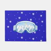 Ski Goggles Snowflake Tanz Fußmatte (Vorderseite)