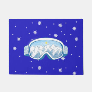 Ski Goggles Snowflake Tanz Fußmatte