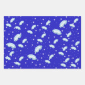 Ski Goggles Snowflake Tanz Geschenkpapier Set (Vorderseite 2)