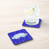 Ski Goggles Snowflake Tanz Getränkeuntersetzer (Rechte Seite)