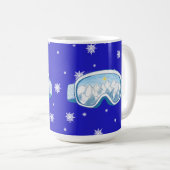 Ski Goggles Snowflake Tanz Kaffeetasse (VorderseiteRechts)