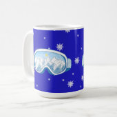Ski Goggles Snowflake Tanz Kaffeetasse (Vorderseite Links)