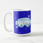 Ski Goggles Snowflake Tanz Kaffeetasse (Links)