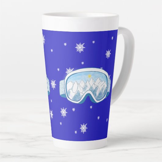 Ski Goggles Snowflake Tanz Milchtasse (Rechte Ecke)