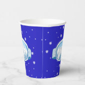 Ski Goggles Snowflake Tanz Pappbecher (Rechts)