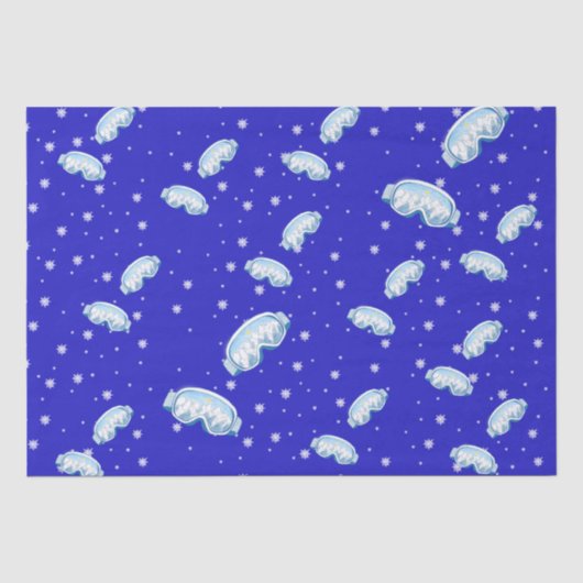 Ski Goggles Snowflake Tanz Seidenpapier (Vorderseite)
